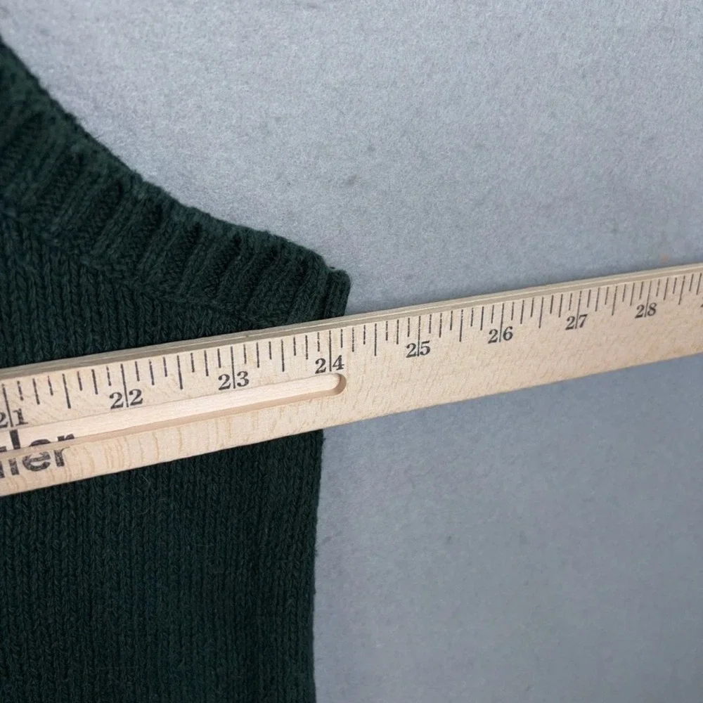 Vintage Polo Ralph Lauren Sweater Vest Mens XL Green Cotton VNeck Preppy Classic